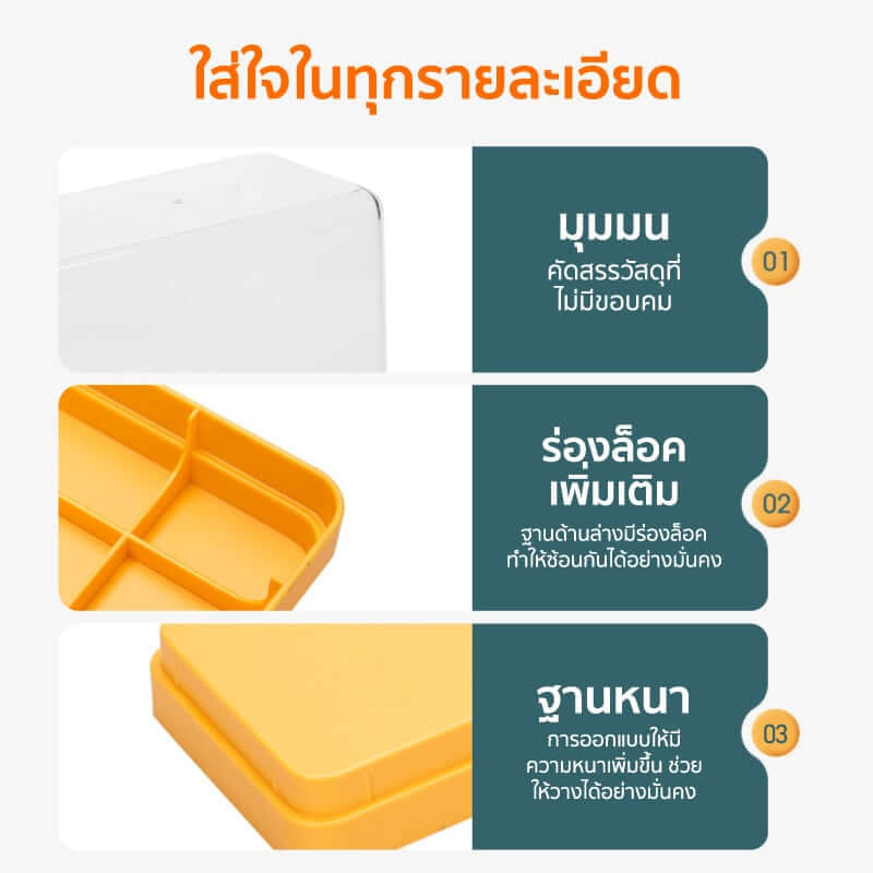 กล่องจัดเก็บโมเดล COCOGU รุ่น 863 สีเขียว_6