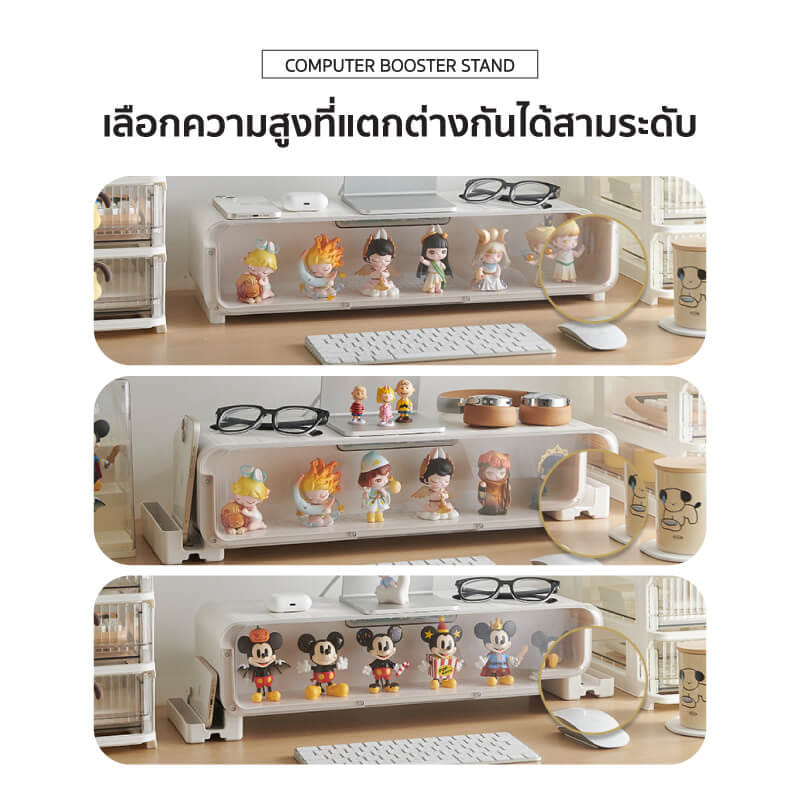 กล่องลิ้นชักโชว์โมเดล COCOGU รุ่น 922 มีไฟ สีขาว_6