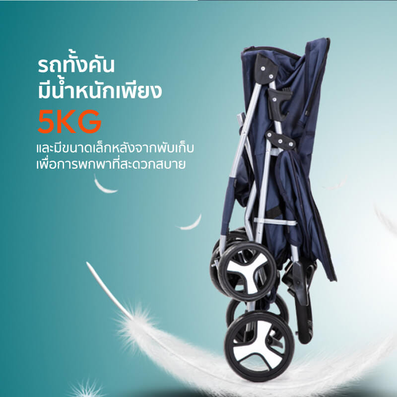 รถเข็นสัตว์เลี้ยง COCOGU รุ่น DTC-804 สีน้ำเงิน_6