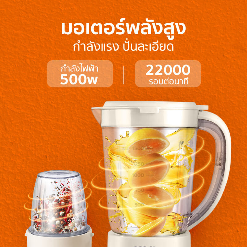 เครื่องปั่นน้ำผลไม้ SCE PLUS รุ่น BM-A4 สีขาว