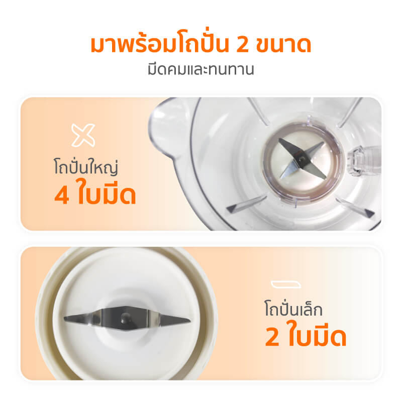 เครื่องปั่นน้ำผลไม้ SCE PLUS รุ่น BM-A4 สีขาว