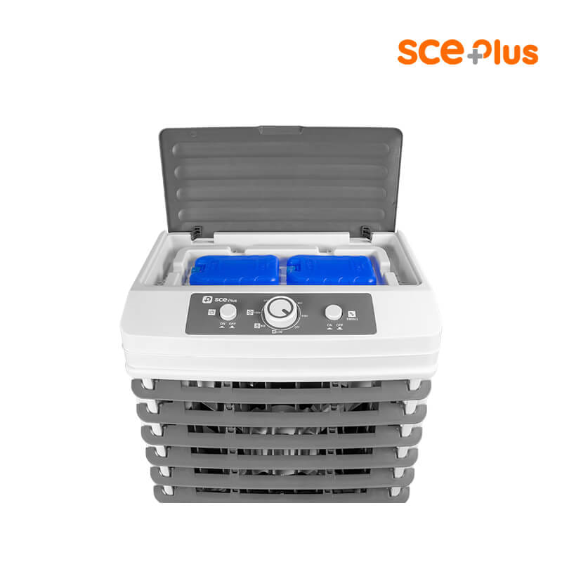 พัดลมไอเย็น SCE PLUS รุ่น M-X1 25L สีเทา