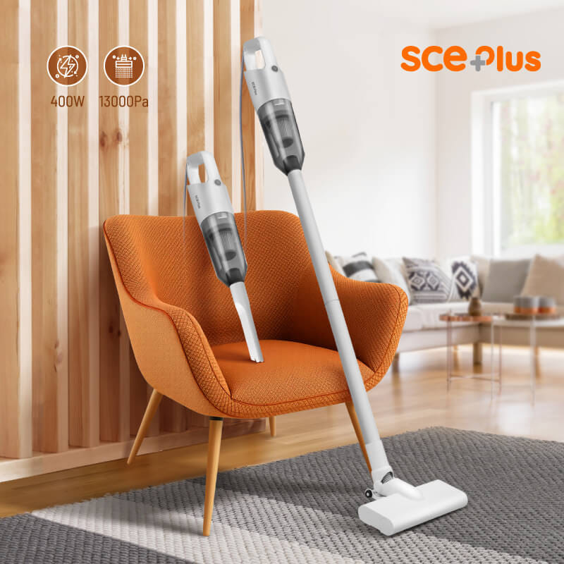 เครื่องดูดฝุ่นแบบด้าม SCE PLUS รุ่น DUST VC-Z สีขาว_6
