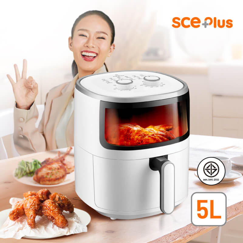 หม้อทอดไร้น้ำมัน SCE PLUS รุ่น Z-LED5 สีขาว_7
