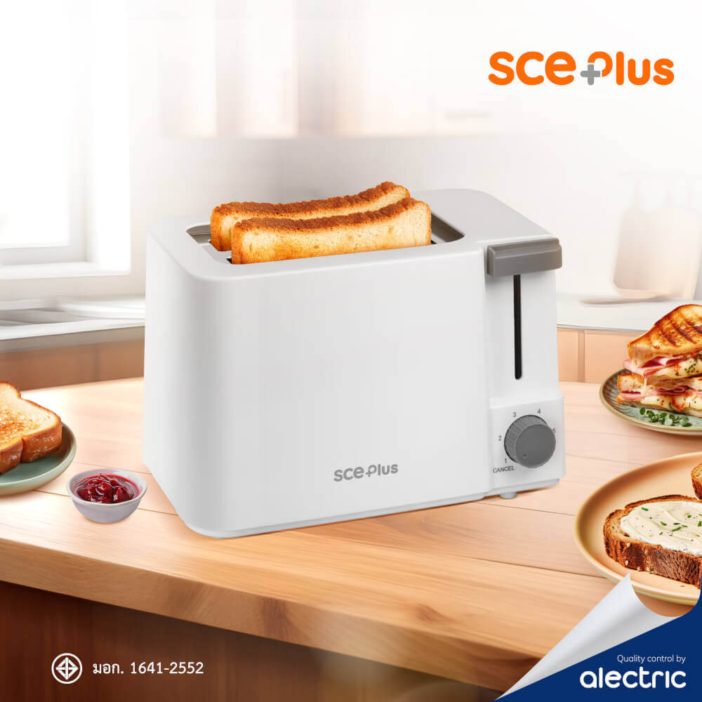  เครื่องปิ้งขนมปัง SCE PLUS รุ่น TT1 สีขาว_8