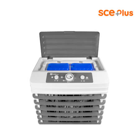 พัดลมไอเย็น SCE PLUS รุ่น M-X1 25L สีเทา_3