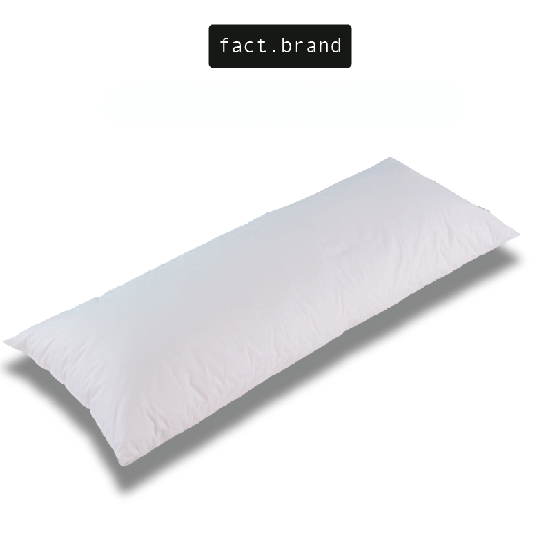 หมอนข้าง Fact.Brand เส้นใยฮอลโลคอนจูเกด สีขาว 