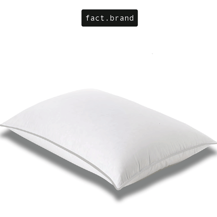 หมอนหนุน Fact.Brand ไมโครไฟเบอร์ แบบเวอร์จิ้น รุ่น นุ่ม สีขาว_0