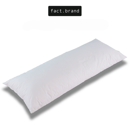 หมอนข้าง Fact.Brand เส้นใยไมโครไฟเบอร์ รุ่น นุ่ม สีขาว_0