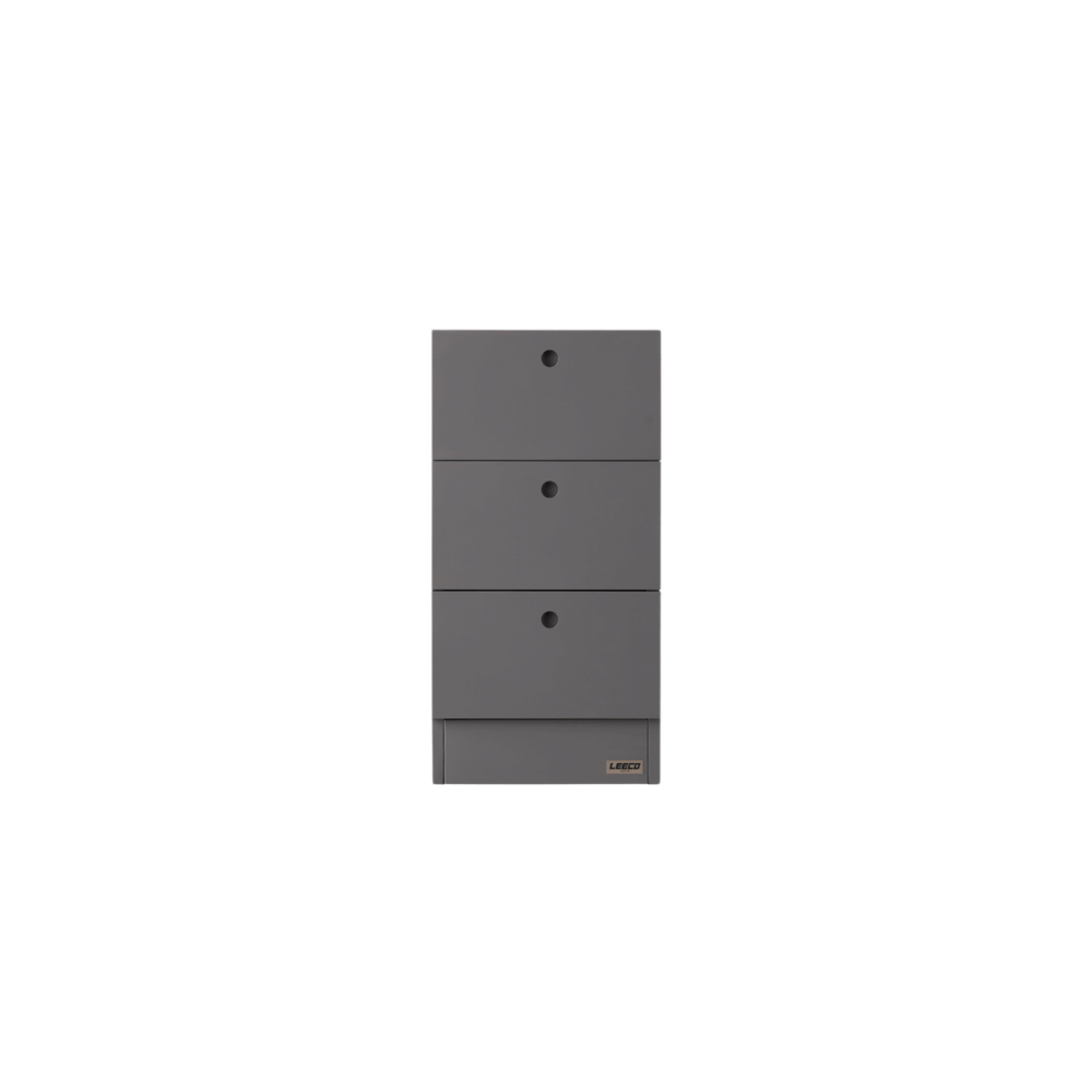 ตู้ลิ้นชักเหล็ก 3 ลิ้นชัก LEECO LC03-B CONCRETE GREY