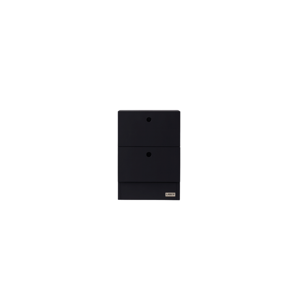 ตู้ลิ้นชักเหล็ก 2 ลิ้นชัก LEECO LC03-A SHADOW BLACK