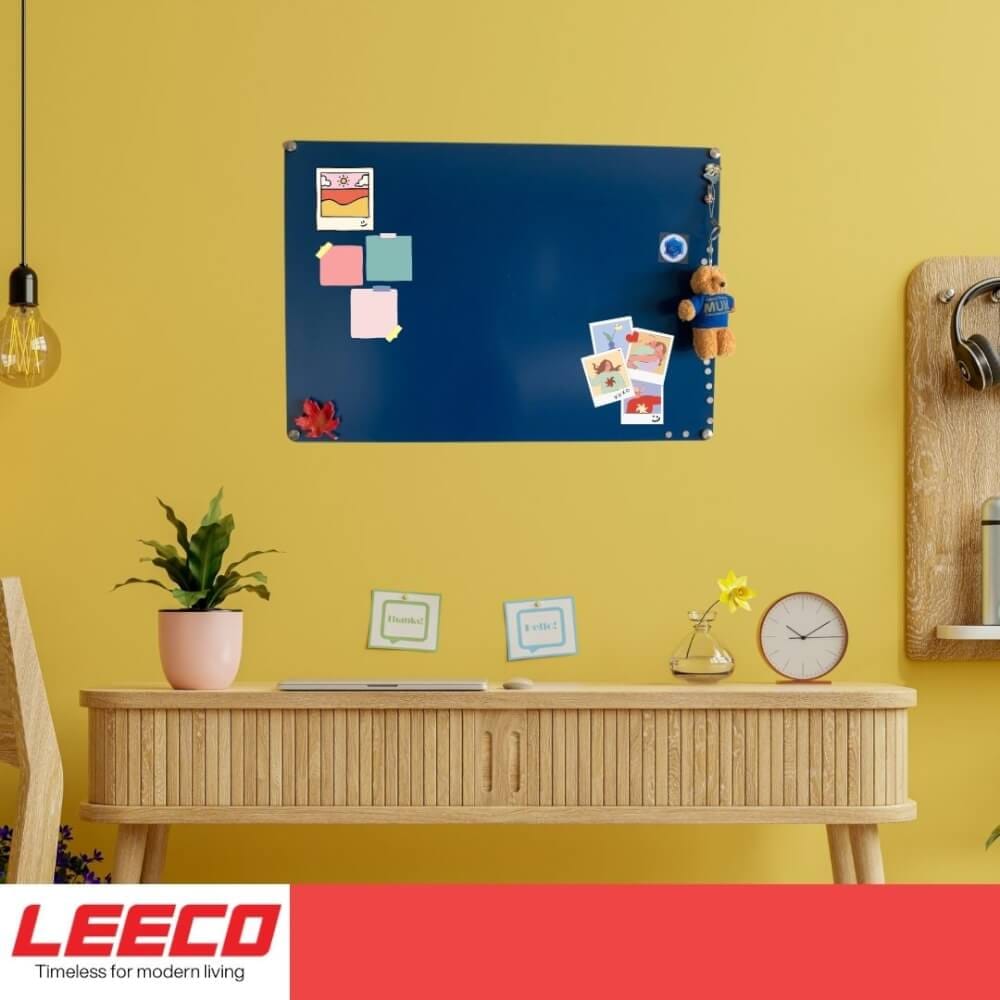 บอร์ดกระดานแม่เหล็กติดผนัง LEECO รุ่น MB-5840 น้ำเงิน_1