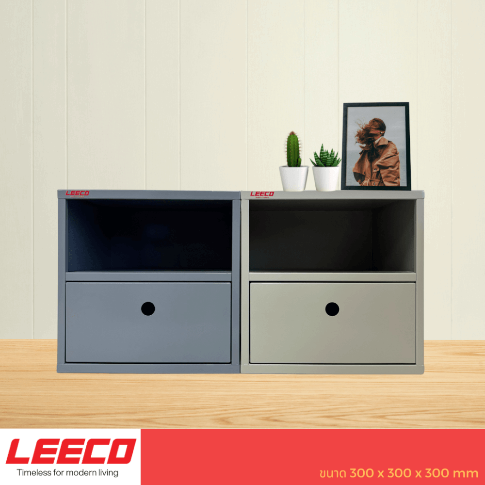 ตู้โชว์ ตู้แขวน LEECO BX-1D สีเทา