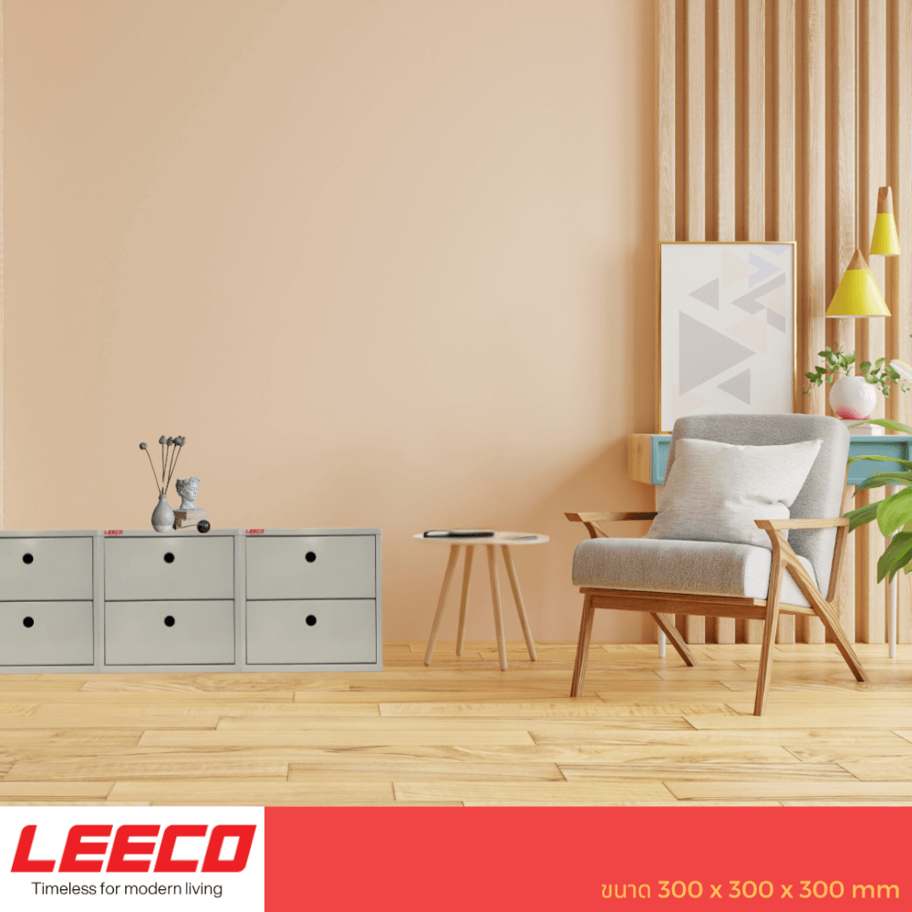 ตู้โชว์ ตู้แขวน LEECO BX-2D สีเทา