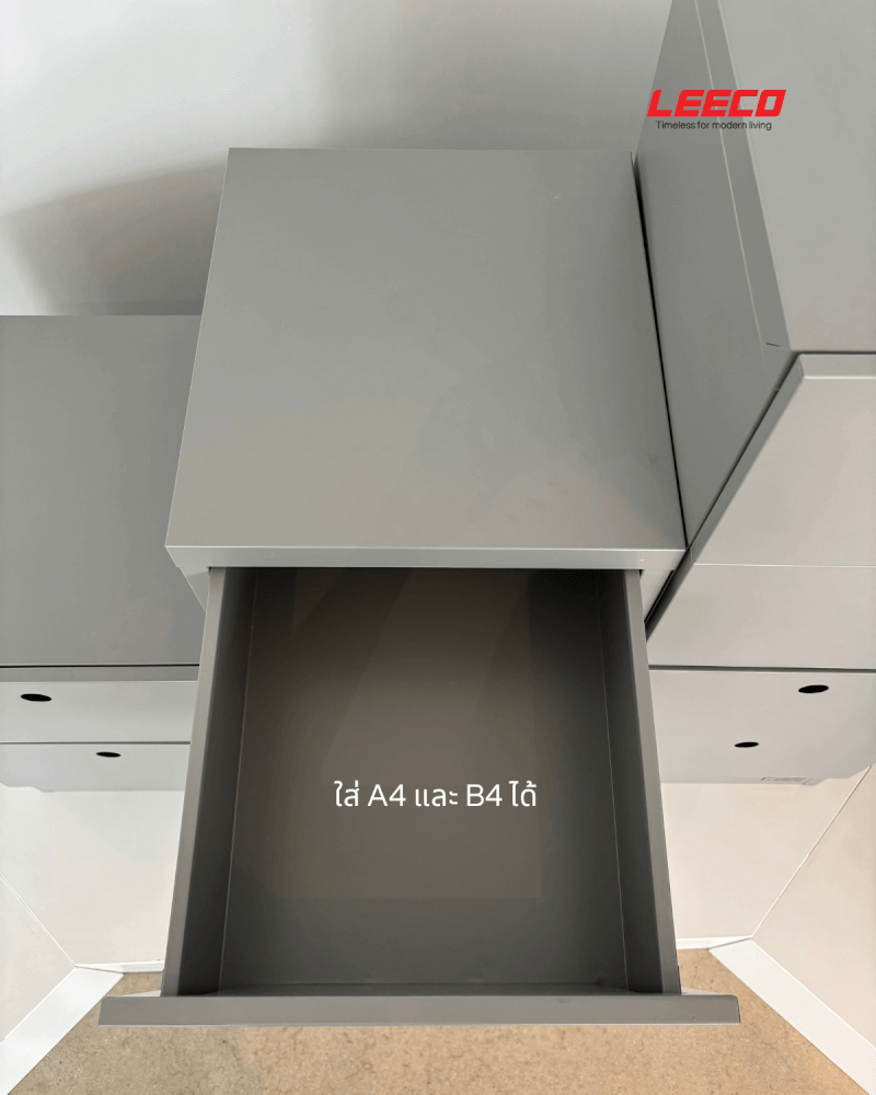 ตู้ลิ้นชักเหล็ก 3 ลิ้นชัก LEECO LC03-B TERRACOTA RED_3