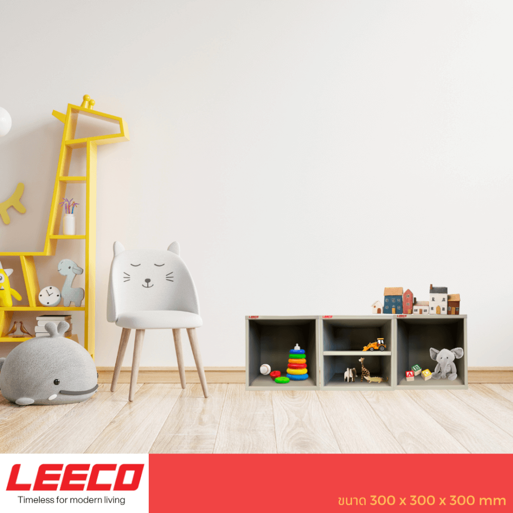 ตู้โชว์ ตู้แขวน LEECO BX-NS สีเทา