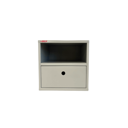 ตู้โชว์ ตู้แขวน LEECO BX-1D สีเทาอ่อน