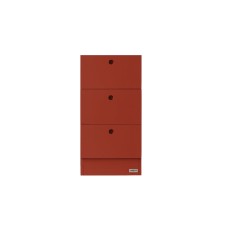 ตู้ลิ้นชักเหล็ก 3 ลิ้นชัก LEECO LC03-B TERRACOTA RED_0