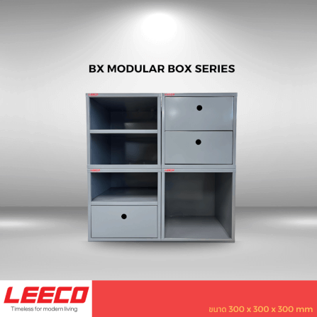 ตู้โชว์ ตู้แขวน LEECO BX-NS สีเทา_8