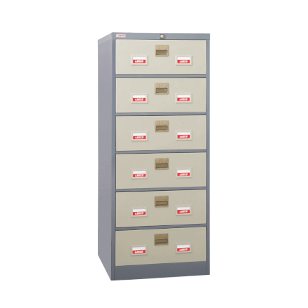 ตู้เก็บเอกสาร 6 ชั้น LEECO รุ่น CD-056 สีเทาสลับ ขนาด A5 หรือ OPD Card_0