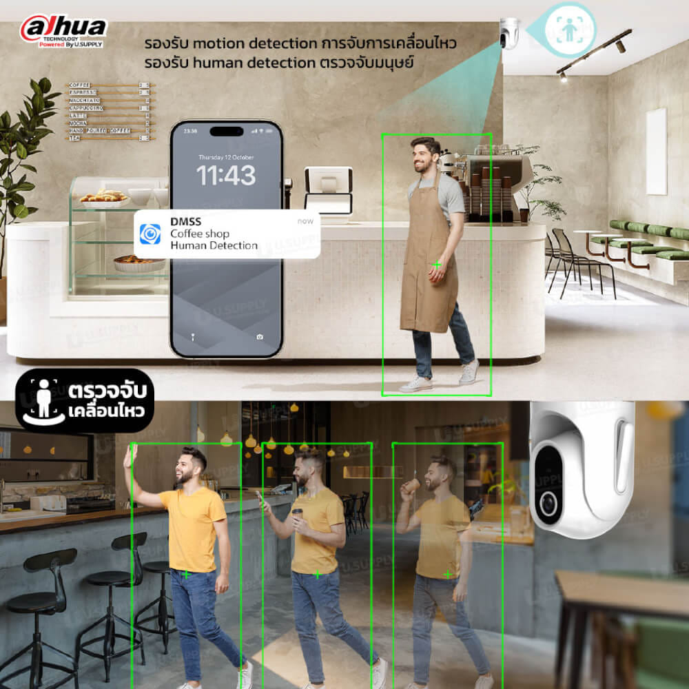กล้องวงจรปิด DAHUA HERO C1 4MP (หมุนได้ 360 องศา)_1