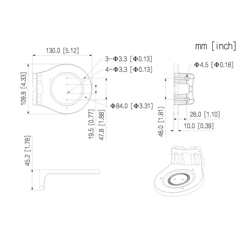 ขายึดกล้องวงจรปิด DAHUA DH-PFB1210W แบบติดผนัง สำหรับกล้อง WIFI HERO A1_3