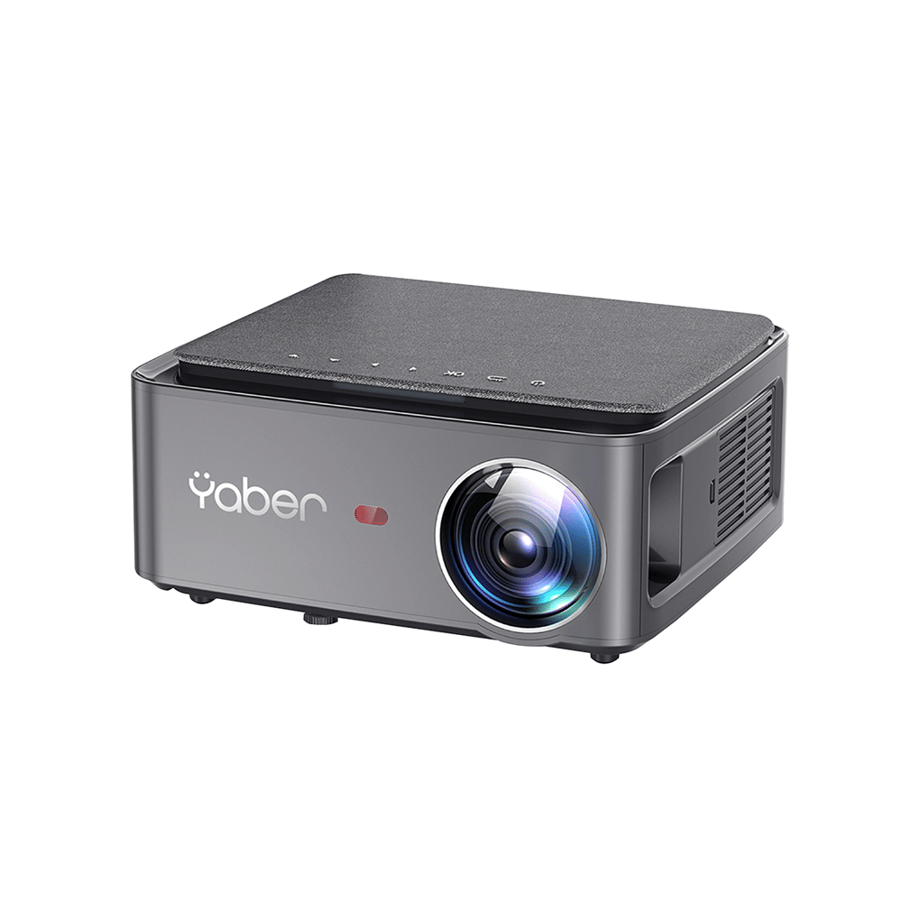 โปรเจคเตอร์ YABER V6 สีเทา คมชัด 1080P FHD ความสว่าง 450 ANSI LUMENS