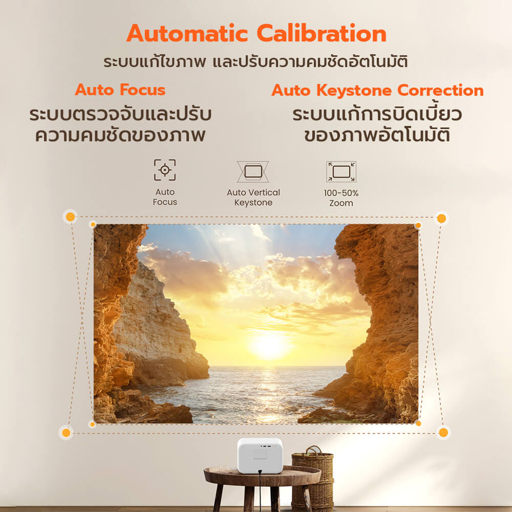 โปรเจคเตอร์ YABER L2S (พร้อมSOUND BY JBL ในตัว)_4