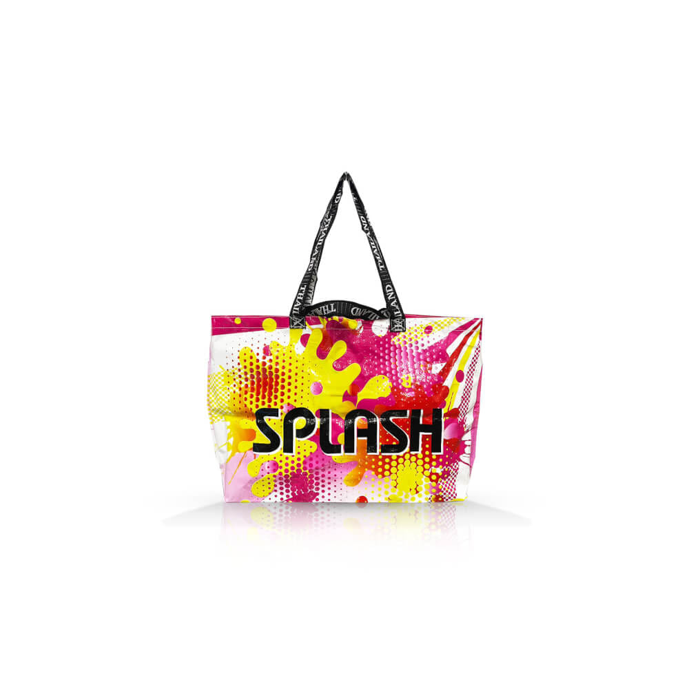 กระเป๋าช้อปปิ้ง VAVAZ รุ่น SPLASH สีชมพู-เหลือง