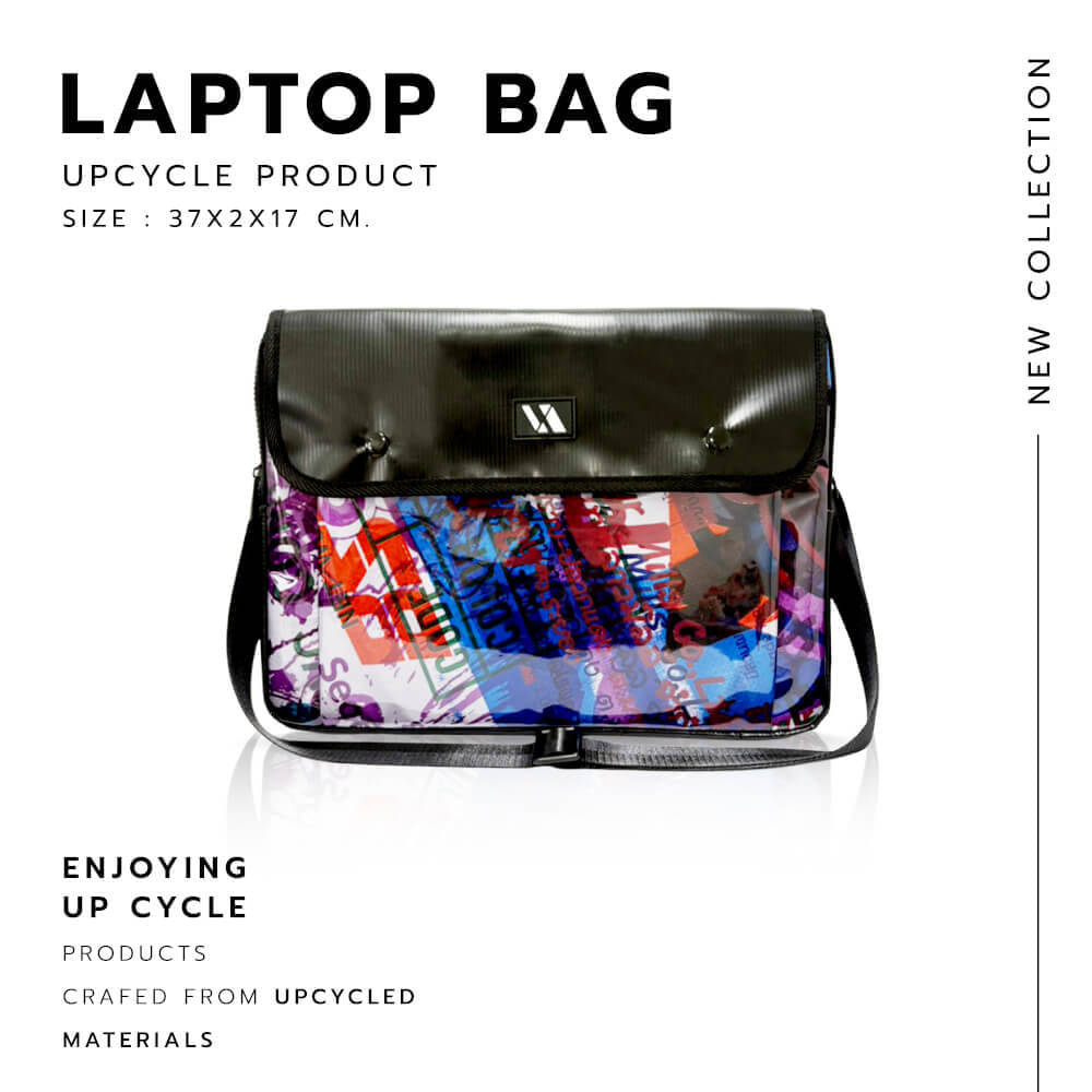 กระเป๋าสะพาย กันน้ำ VAVAZ รุ่น LAP TOP LONG-PIM ขนาด 37X2X17 ซม.(คอลเลคชั่นใหม่ 2026)_1