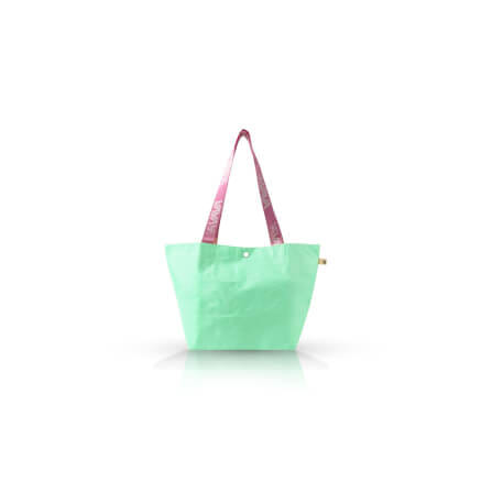 กระเป๋าช้อปปิ้ง VAVAZ รุ่น พาสเทลใบเล็ก สีเขียว_1
