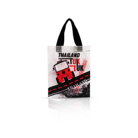 กระเป๋าอเนกประสงค์ VAVAZ รุ่น TOTE BAG ขนาด 25X10X32 ซม. ลายไทยแลนด์ ตุ๊กตุ๊ก สีแดง_1