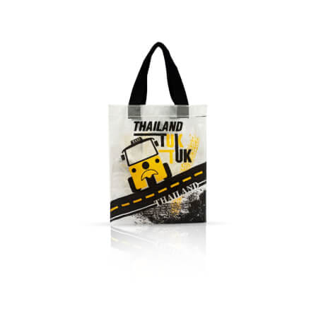 กระเป๋าอเนกประสงค์ VAVAZ รุ่น TOTE BAG ขนาด 25X10X32 ซม. ลายไทยแลนด์ ตุ๊กตุ๊ก สีเหลือง_3