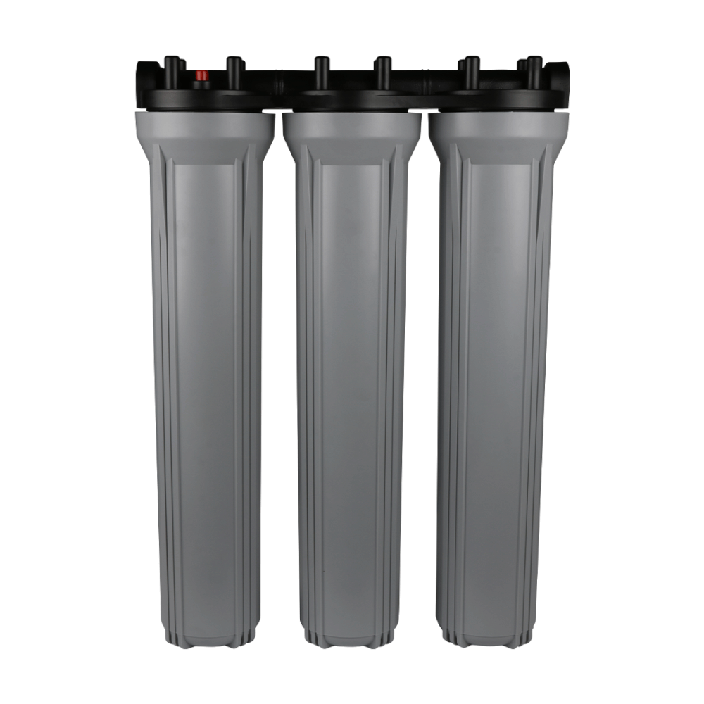 เครื่องกรองน้ำใช้ 3 ขั้นตอน HYDROMAX รุ่น HOUSING 20 นิ้ว (สีเทา)_0