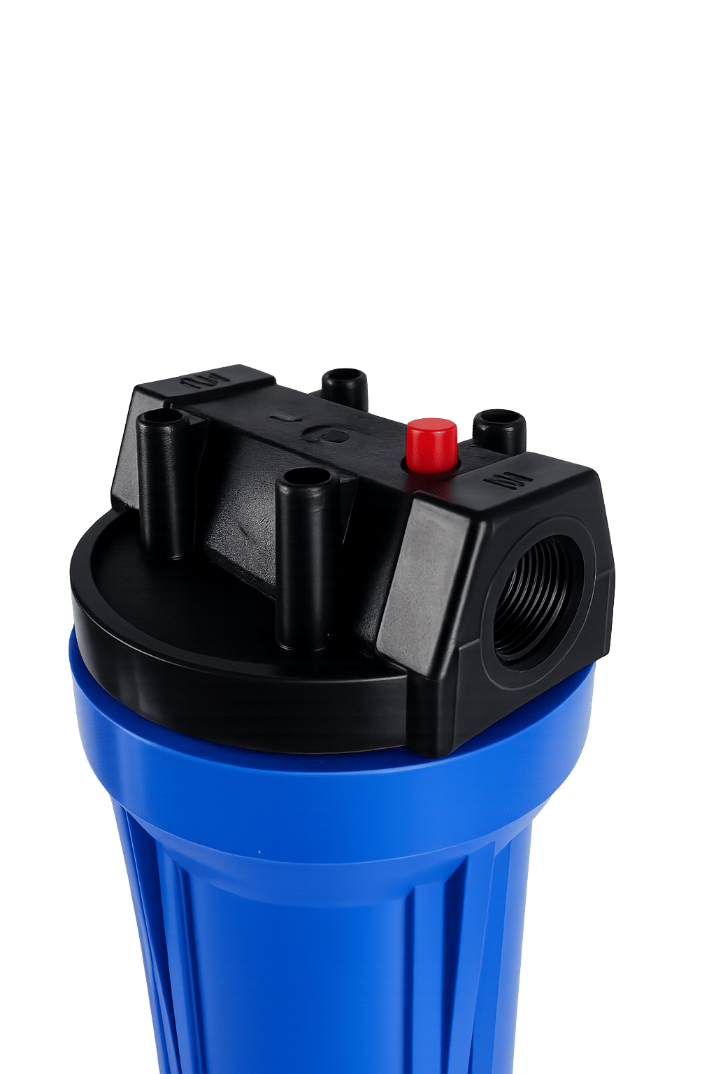 เครื่องกรองน้ำใช้ EZYTEC ขนาด 20 นิ้ว ทางน้ำเข้า-ออก 6 หุน สีน้ำเงิน