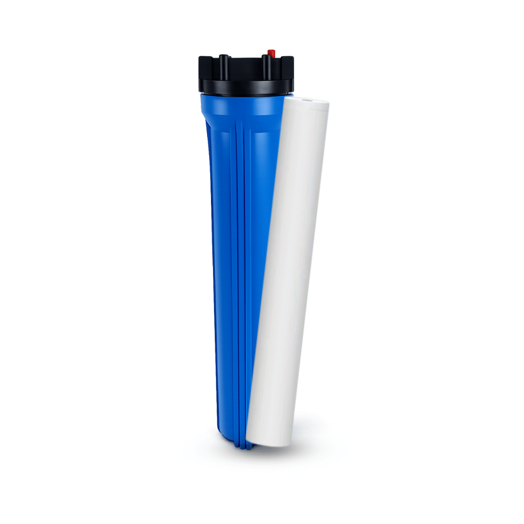 เครื่องกรองน้ำใช้ EZYTEC ขนาด 20 นิ้ว ทางน้ำเข้า-ออก 6 หุน สีน้ำเงิน_1