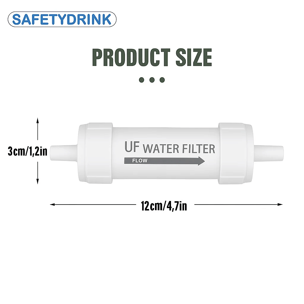 หลอดกรองน้ำพกพา SAFETY DRINK ขนาดเล็ก ระบบกรอง UF_3