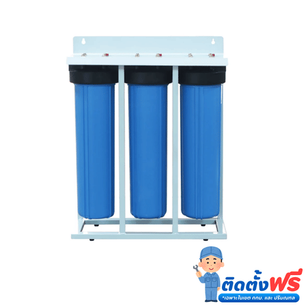 เครื่องกรองน้ำใช้ 3 ขั้นตอน SAFETYDRINK BIGBLUE ขนาด 20 นิ้ว รุ่น BB3S-PCR (พร้อมไส้กรอง PP/CTO/RESIN)_4