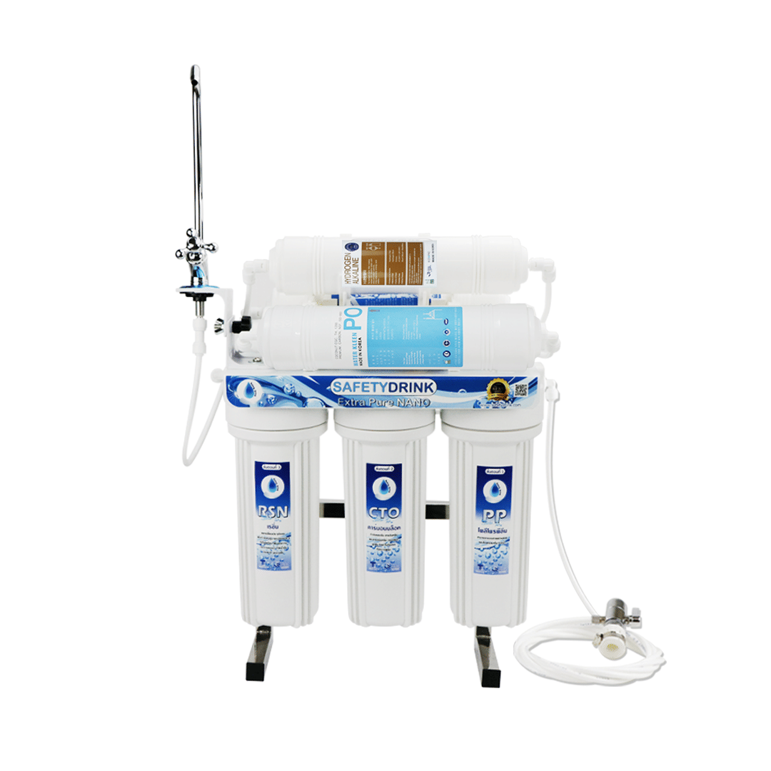 เครื่องกรองน้ำ SAFETYDRINK นาโน 6 ขั้นตอน รุ่น EXTRA PURE NANO (ALKALINE)_0