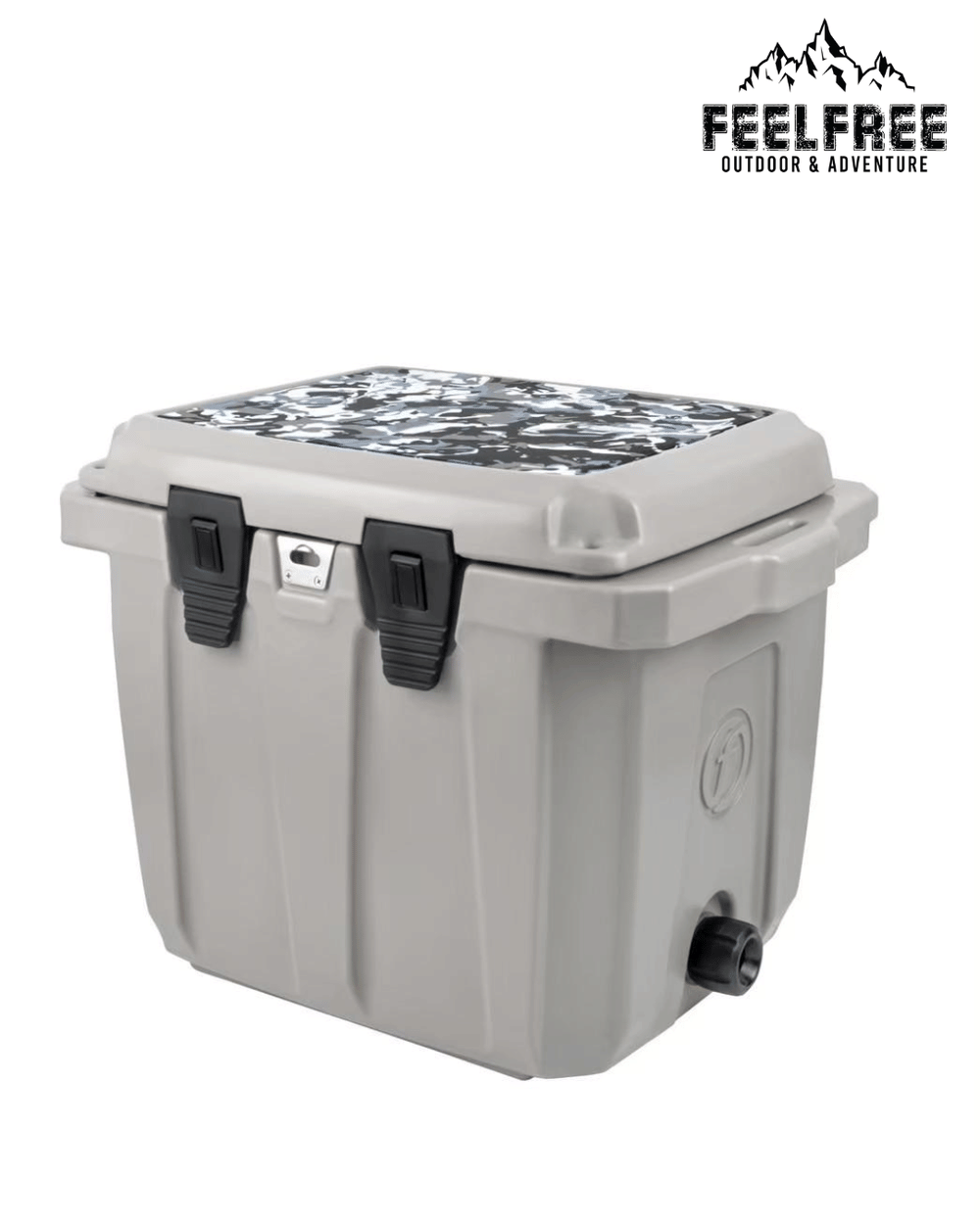 ถังน้ำแข็งเกรดพรีเมี่ยม FEELFREE ขนาด 45 ลิตร สี LIGHT GREY CAMO