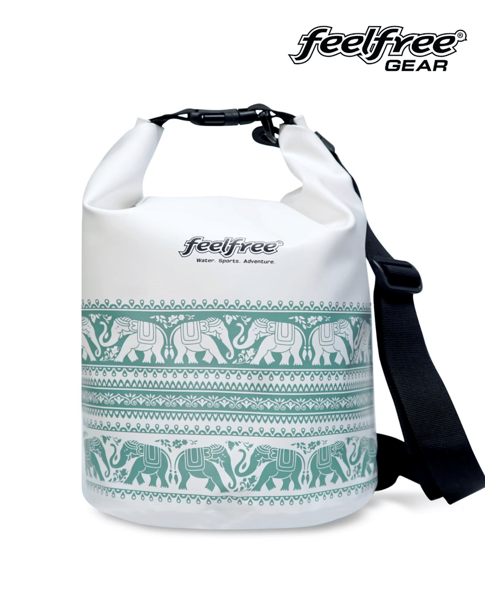 กระเป๋ากันน้ำ FEELFREE DRY TUBE CHANG รุ่นช้าง 5L สี ขาว/เขียว