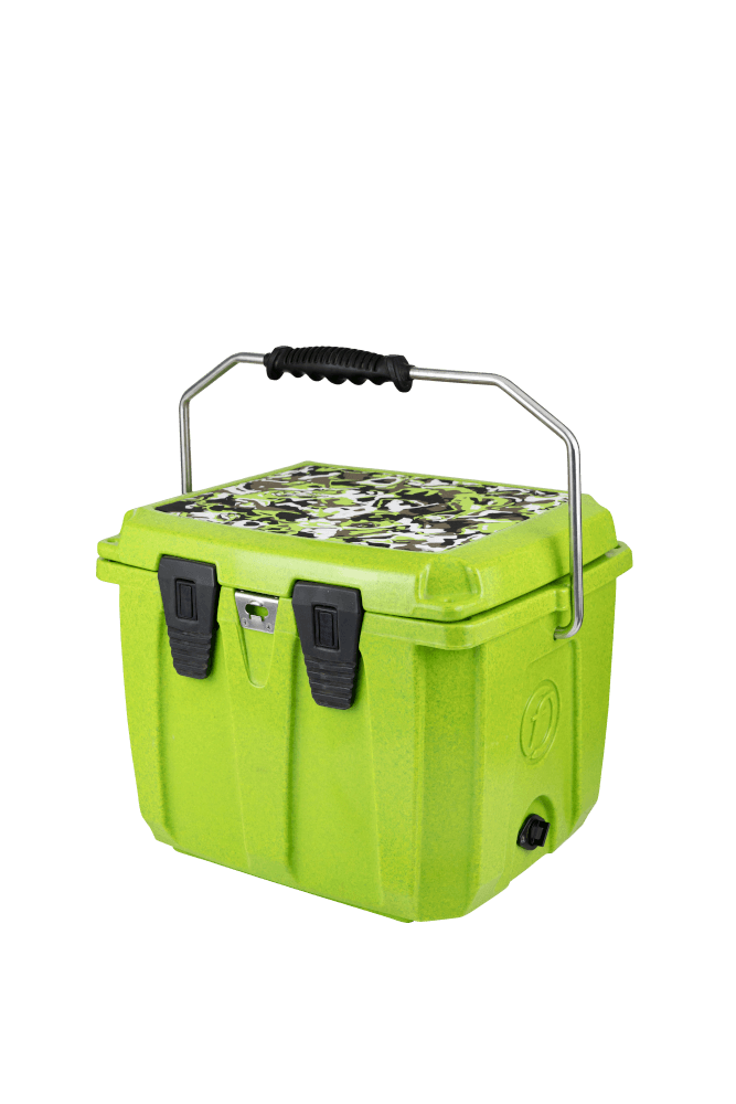 ถังน้ำแข็งเกรดพรีเมี่ยม FEELFREE ขนาด 25 ลิตร สี LIME CAMO_6