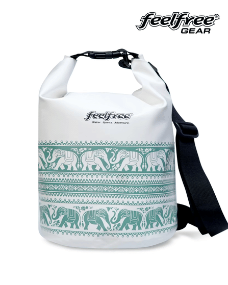 กระเป๋ากันน้ำ FEELFREE DRY TUBE CHANG รุ่นช้าง 5L สี ขาว/เขียว_0