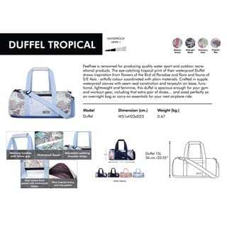 กระเป๋าสะพายกันน้ำ FEELFREE TROPICAL DUFFEL สี HARMONY MINT_1