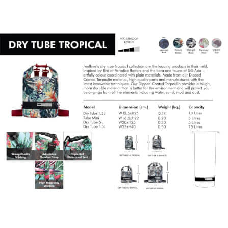 กระเป๋ากันน้ำถุงกันน้ำ FEELFREE  DRY TUBE TROPICAL 3L สี LUNARA_8