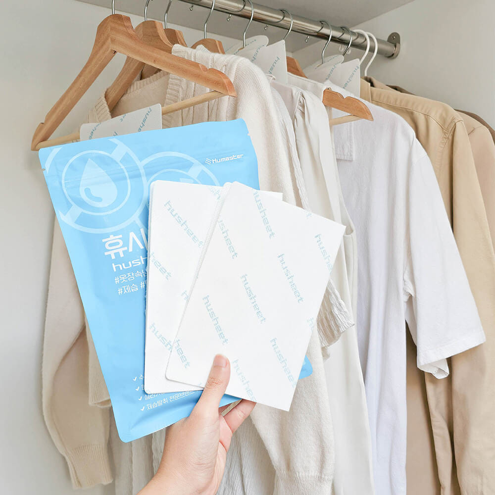 แผ่นลดกลิ่นอับสำหรับตู้เสื้อผ้า HUSHEET กันความชื้น นำเข้าจากเกาหลี_12