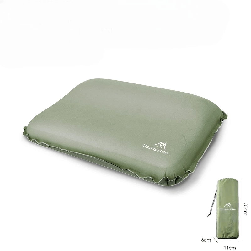 หมอนพองลมอัตโนมัติ MOUNTAINHIKER 46X30X12ซม. ,สีเขียว