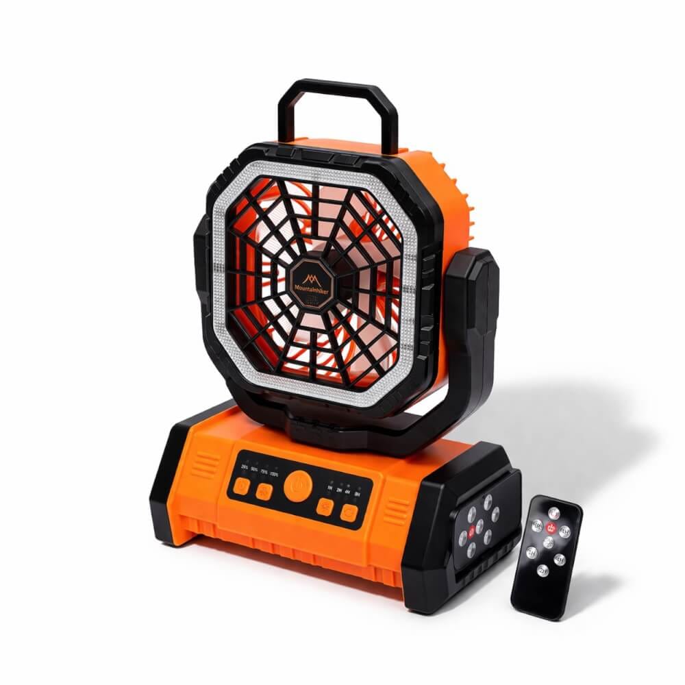 พัดลมพกพา MOUNTAINHIKER ไซเบอร์ตรอน,แบตเตอรี่ 20000 MAH,สีส้ม