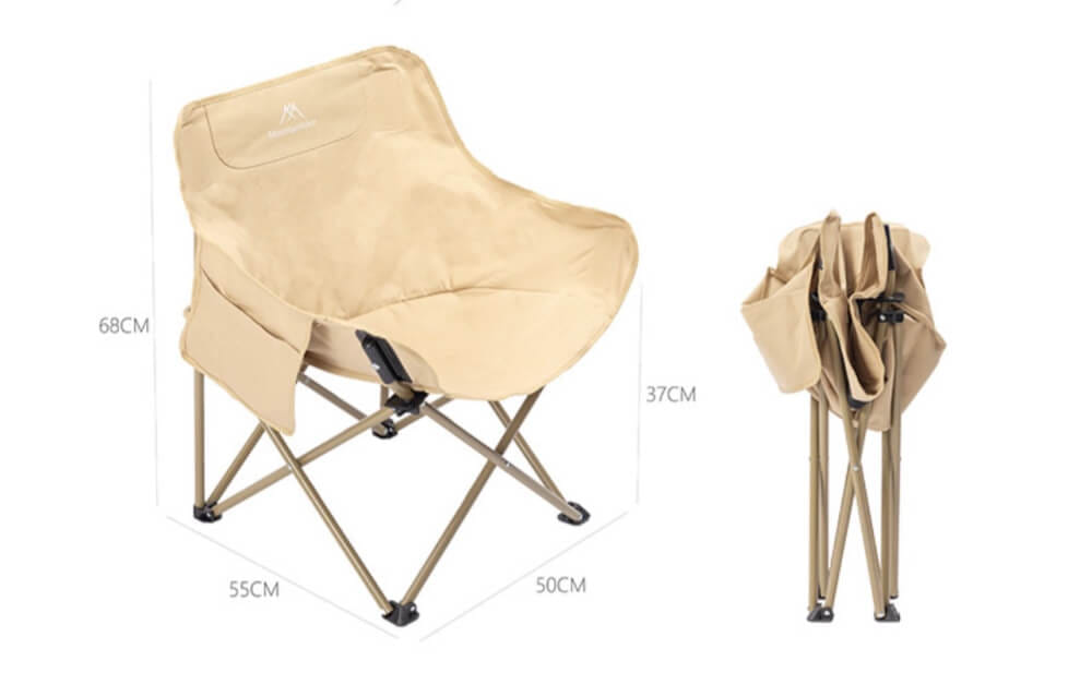 เก้าอี้พับรวบกลาง MOUNTAINHIKER MOON CHAIR KHAKI_1
