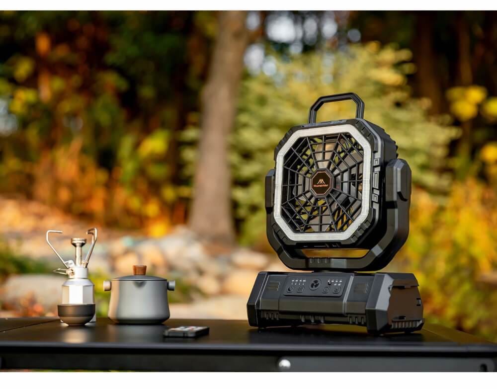 พัดลมพกพา MOUNTAINHIKER ไซเบอร์ตรอน,แบตเตอรี่ 20000 MAH,สีดำ